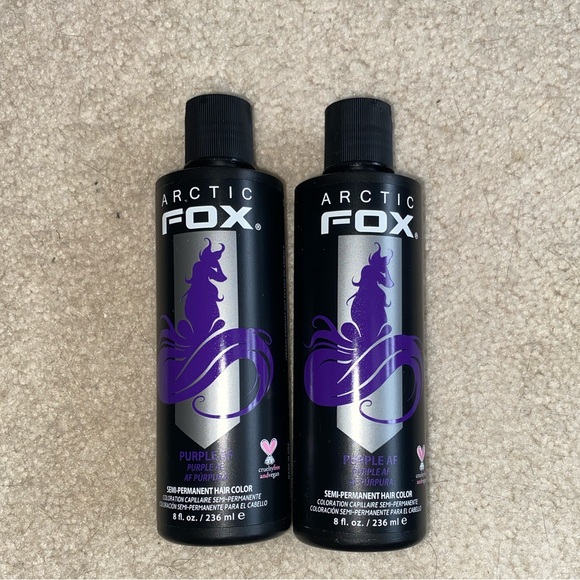 Arctic Fox Hair Dye Purple AF 2 Bottles Unused Unopened - Picture 3 of 4